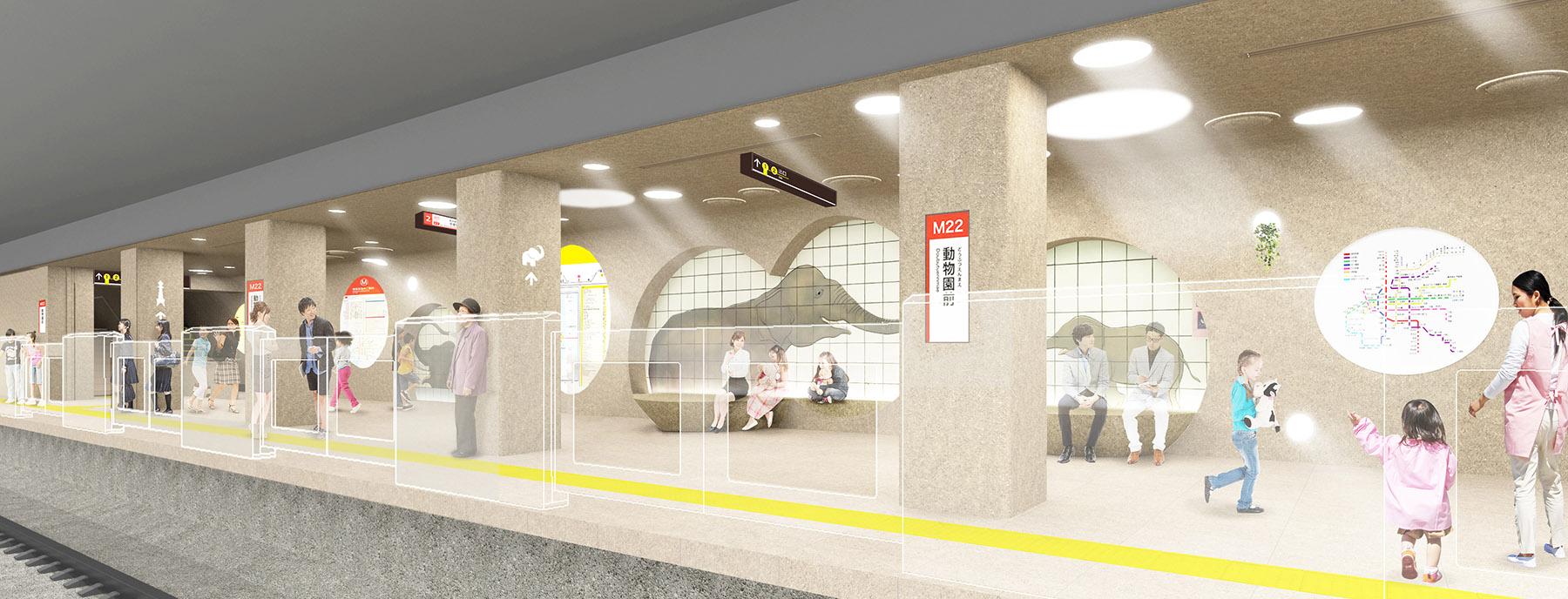Osaka Metro Dobutsuen-mae station Grand Renewal